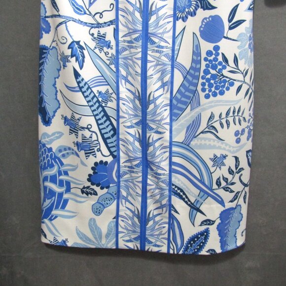 Gretchen Scott Bordertown Dress Size S White Blue Floral Hummingbird Heaven Knit - Picture 3 of 8